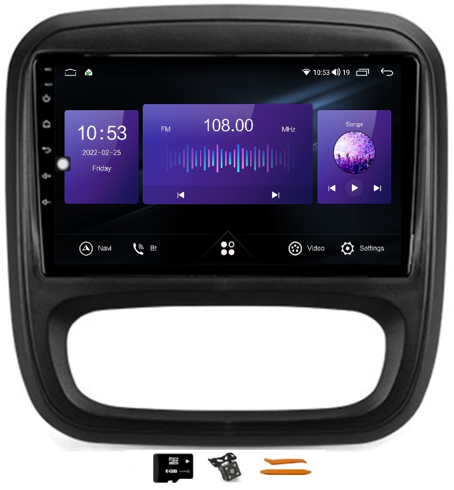 Android 12 Radio Navigation Renault Trafic 3 14-20