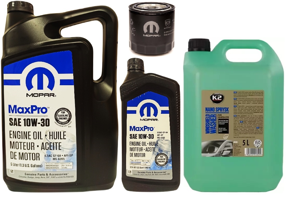Mopar 10W30 6L+olejový filter OFE00292 (MO-090 /PH16)