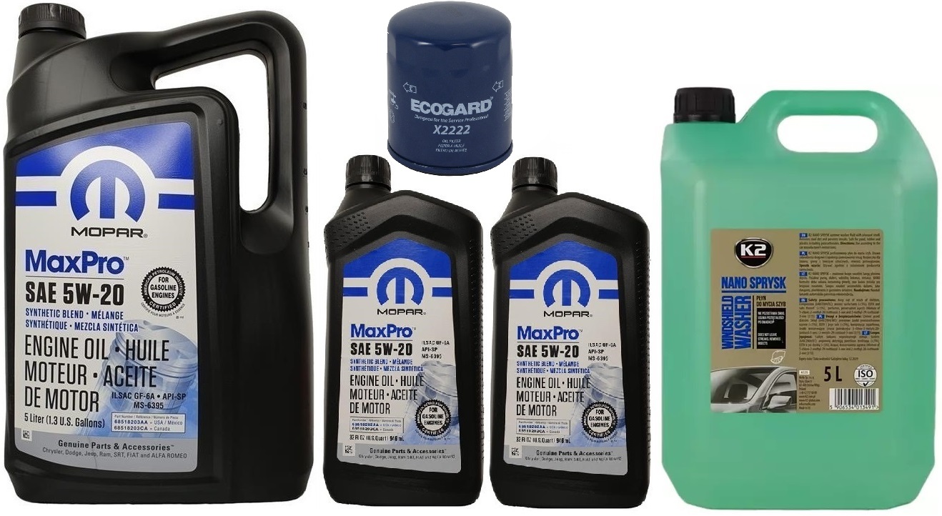Mopar 5W20 7L MS-6395 + Jeep Ram Chrysler Filter