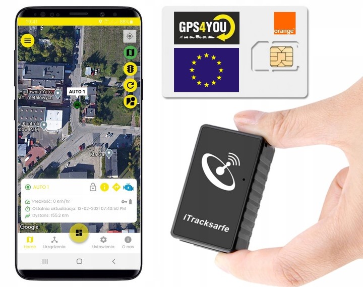 GPS lokátor - Mini lokalizačný GPS poľský server IP65