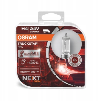 Žiarovky - OSRAM žiarovky H4 75/70W 24 V TruckStar Pro 2 PCS