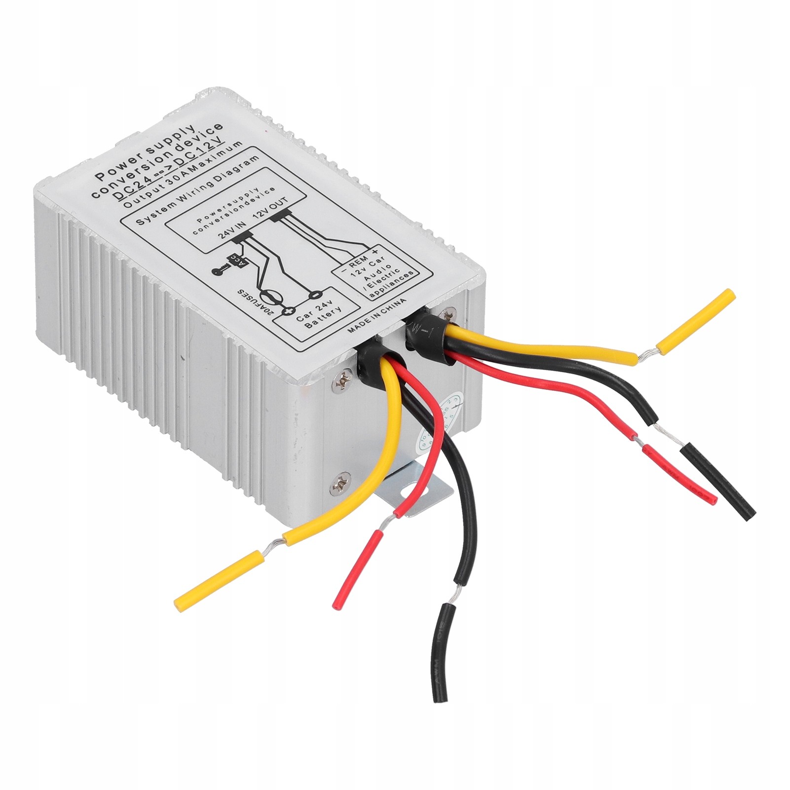 Prevodník napätia DC24V na striebre 12 V 5A 60 W