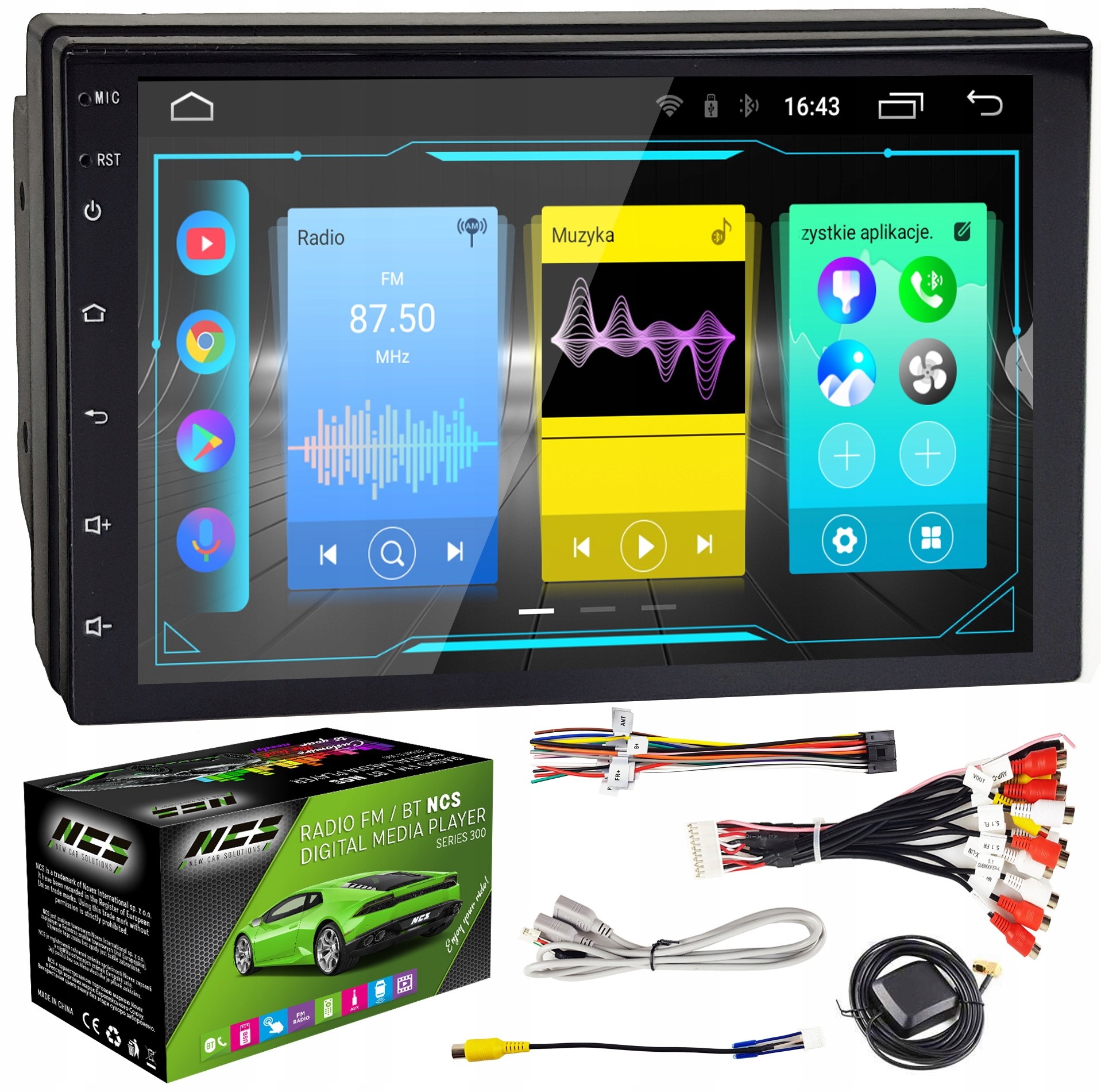 Car Radio 2 Din Android GPS Bluetooth 2 GB