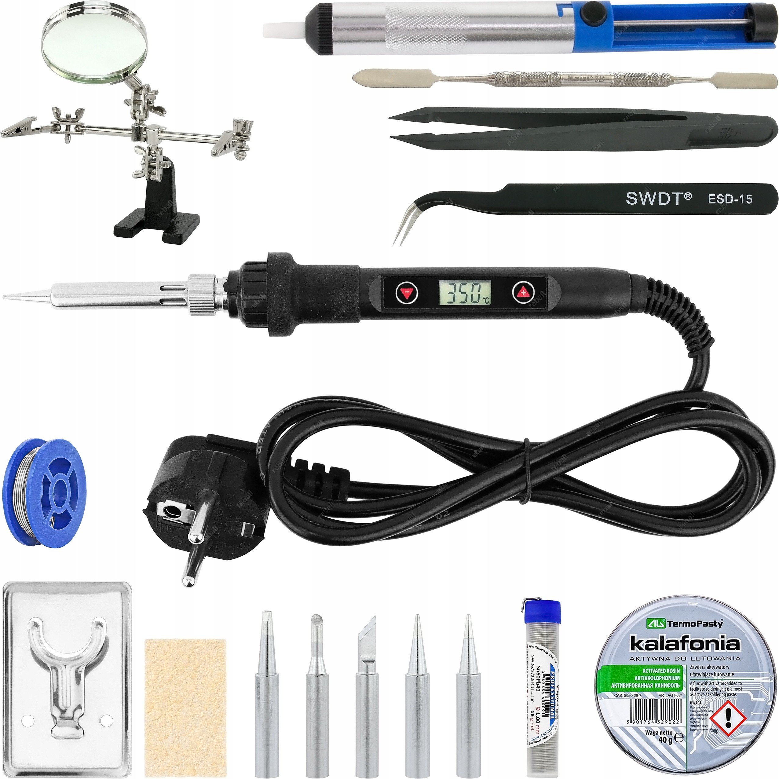 Spájkovačka - Ohrievač (udržanie) predaný predaný súbor XXL Set Precision Vypúšťanie F936 80 W