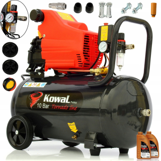 Kompresor - Ropný kompresor kowal Polska kowal tornádo 50l real 10 bar 50 l 10 bar