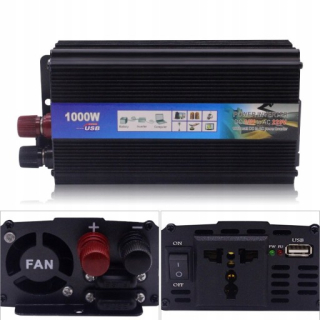 Konvertor napätia do auta - 1000 W invertor automobilov 12 V 220V menič