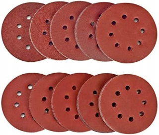 100ks abrazívny papierový suchý suchý suchý suchý suchý suchý suchý suchý suchý suchý zips 125 mm p150