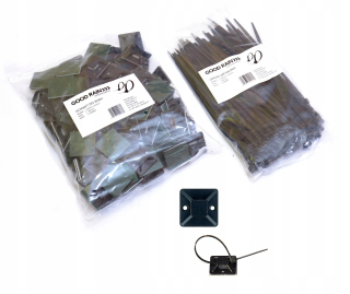 Sťahovacia páska - Výmena káblového pásma 100x biela 25x25 + biela 3,6x200