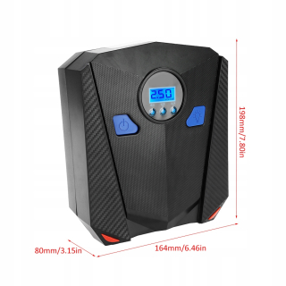 Merač tlaku pneumatík - 12 V prenosné čerpadlo pre čerpanie pneumatík digitálne pneumatiky