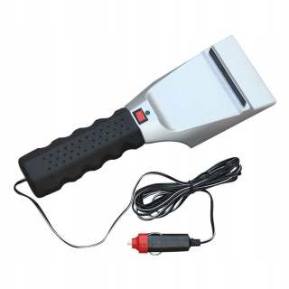 Škrabka, metlička na auto - 12V elektrická škrabka na sklenené auto