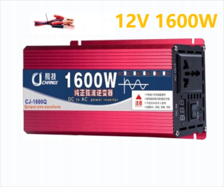 Automobilový invertor 1600 W 12V 220V Pure Sinusoidálna vlna