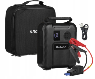 Štartovacie zariadenie Booster - 2000A skokový štartér Powerbank Compressor Lamp 5in1