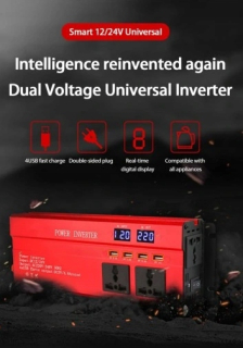 Konvertor do auta 2000W invertor 12V až 220 V zásuvka