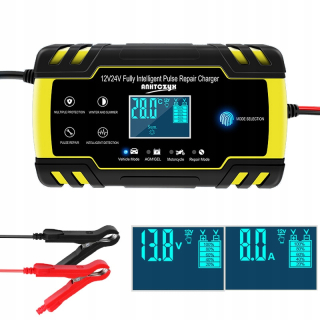 Klinový remeň kosačky - 2019 DIGITÁLNA AUTOMATICKÁ NABÍJAČKA 12V 24V LCD