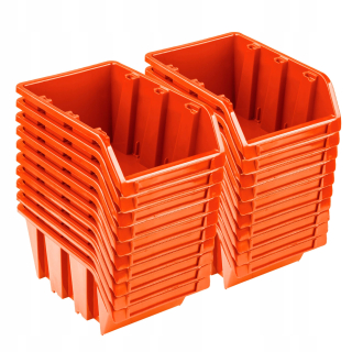 Box, organizér - Kontajnery na semináre sada 20 ks np6 oranžová