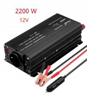 Konvertor napätia do auta 2200W 12V 220V čistý sínusový menič