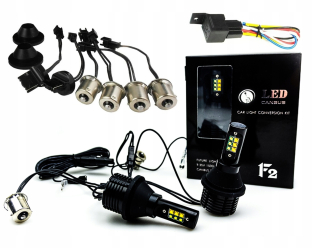 Žiarovky - 2in1 Denné ukazovatele smerovania LED DRL P21W PY21W W21W
