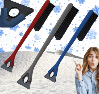 Škrabka, metlička na auto - 2in1 Solid Finnish Brush Scraper + zadarmo