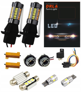 Žiarovky - 2in1 denné svetlo+ukazovatele smeru 132 x LED PY21W