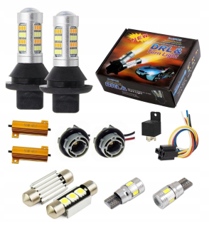 Žiarovky - 2in1 denné svetlo+ukazovatele smeru 82 x LED PY21W