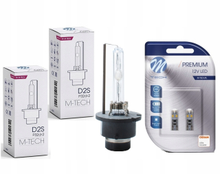Žiarovky - 2x D2S 6000K Filament Burner Xenon + W5W OSRAM LED