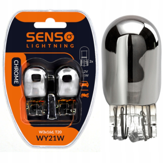 Žiarovky - 2x Senso Wy21w W21W Bulb Chrome Orange