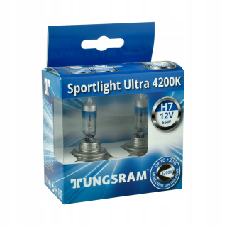 Žiarovky - 2x žiarovky H7 Tungsram Sportslight 4200K +50%