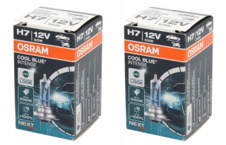 Žiarovky - 2x žiarovky osram cool modrá intenzívna H7 modrá