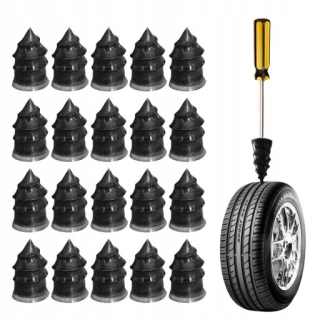 Opravná sada - 3-5 mm pneumatika Rýchle gumové opravy nechty 20 ks