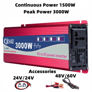 Konvertor do auta 1 000 W bezdrôtové diaľkové ovládanie