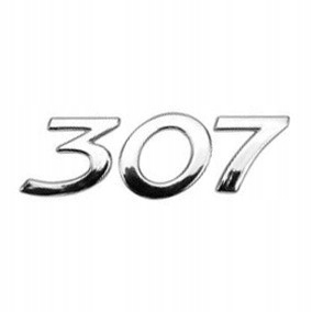 307 Známka nálepka na nápis nápis