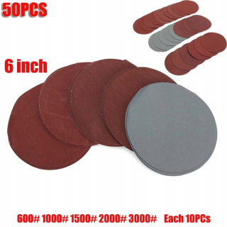 50 kusov 6 "Arrasívny papier 150 mm kefový list
