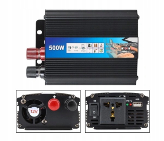 Invertor do auta 500 W invertor automobilov 12 V 220V menič