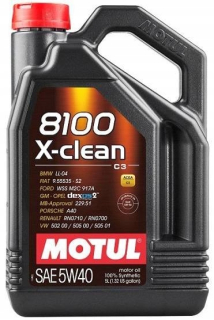 5W40 8100 x C3 5L Motul 5W40 5L 8100 X-Custom Oil