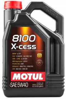 5W40 8100 x Cess 5L Motul 5W40 5L 8100 X-ICE