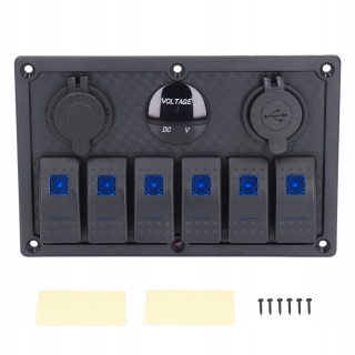 6 Gang Panel LED Cranilárny spínač