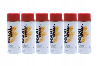 6x maxi tepla -rezistentný sprej na tlmiče 300 červená