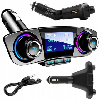 8in1 vysielač FM Bluetooth 5.0 Multifunkčný 86