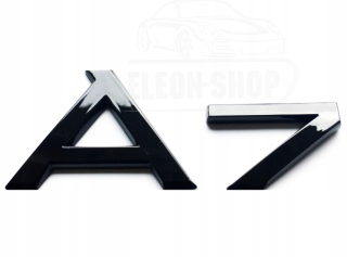 A7 EMBLEM LOGO STUNK STAKNÁ PRIPRAVA AUDI A7 Čierna zadná časť