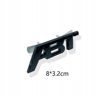 Nálepka nápisu ABT EMBLEM 8 cm v grile