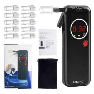 Breathalyser presný policajný dychový dych s 12 náustkami