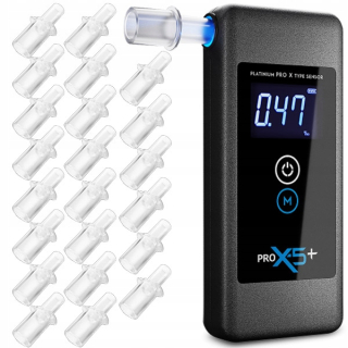 Breathalyzer Pro X-5 + Plus náustky + 2 roky kalibrácie
