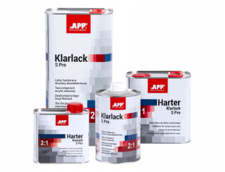 App Acryl Klarlack HS S Pro 2: 1 s 22,5 l efektom