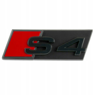 Audi A4 S4 EMBLEM Známka figurína gril čierna!