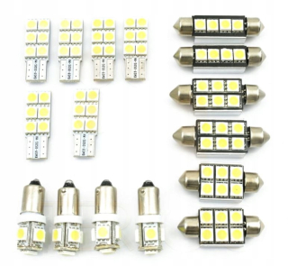 Žiarovky - Audi A6 C6 Avant LED interiérová súprava