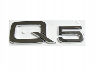 Audi Q5 Emblem Logo Pečiatka Chrome Chrome