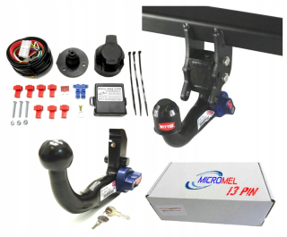 Vlečný háčik+modul13p vw Passat B7+Kombi