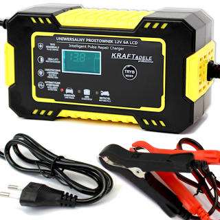 Klinový remeň kosačky - Automatický usmerňovač batérie z LCD 12V/6A