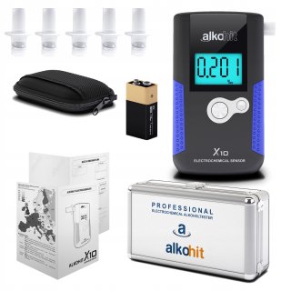 Hliníkový kufor alkoholu Breathalyzer X10 pre darček!