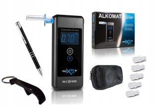 Alcfind Pro X-5 Breathalyzer + Kalibrácia + služba